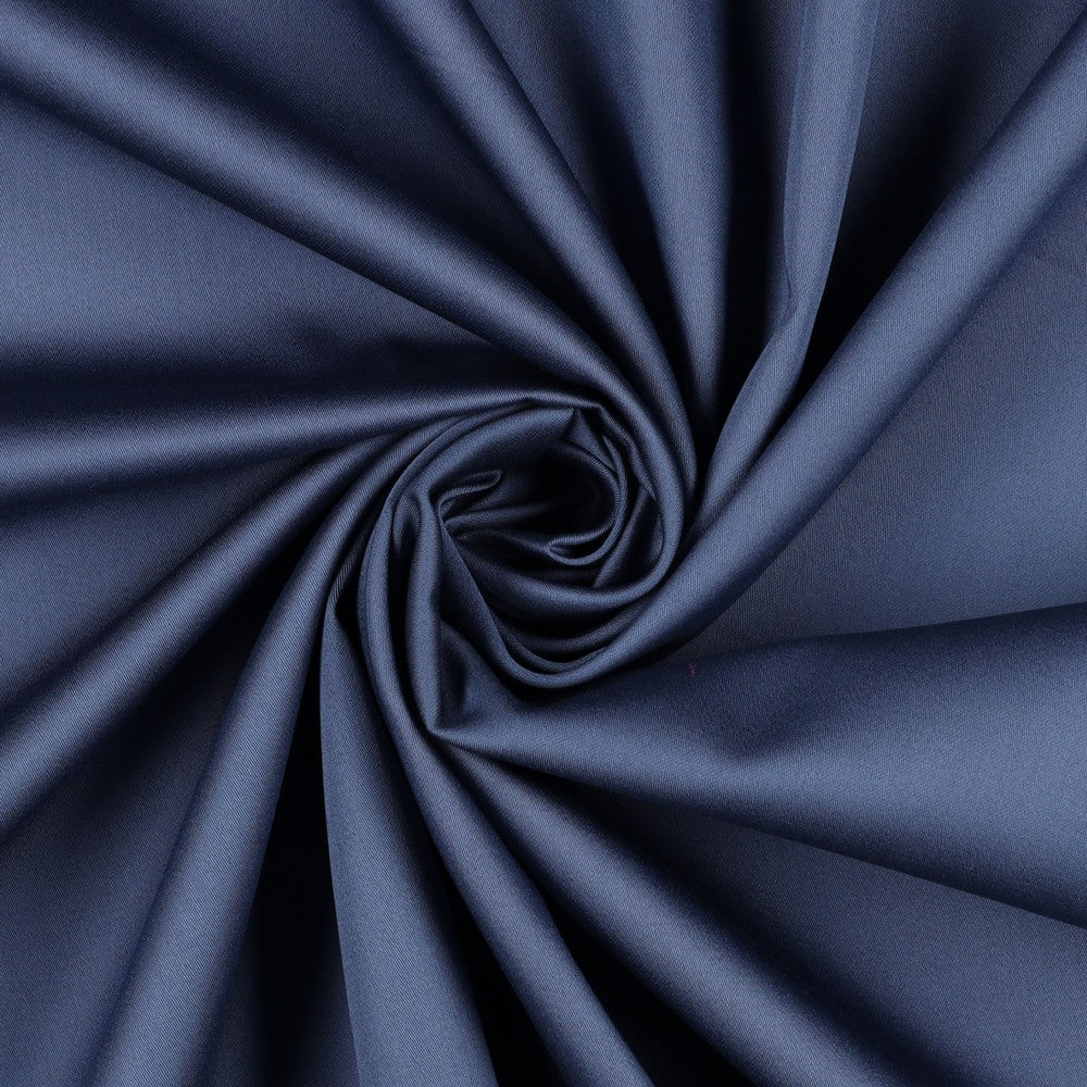 Baumwollsatin – Feiner Glanz, Weich – Mitternachtsblau – 029 – Gårda Textil