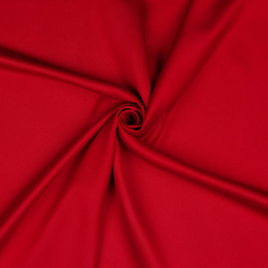 Royal Satin Polyester Mikrosatin Röd