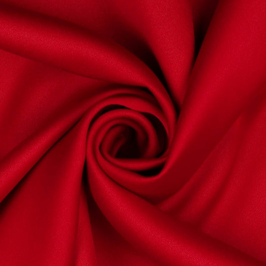 Royal Satin Polyester Mikrosatin Röd