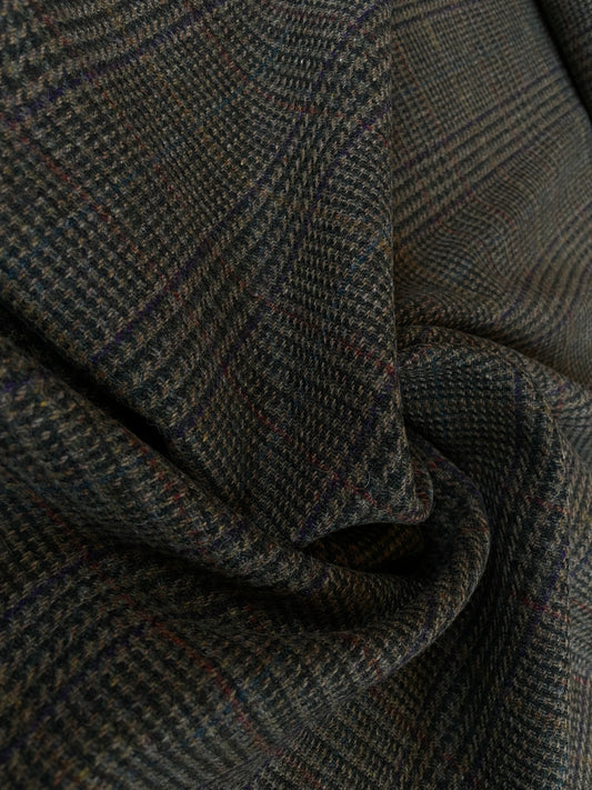 Irländsk Tweed Glen Check Mörkgrön