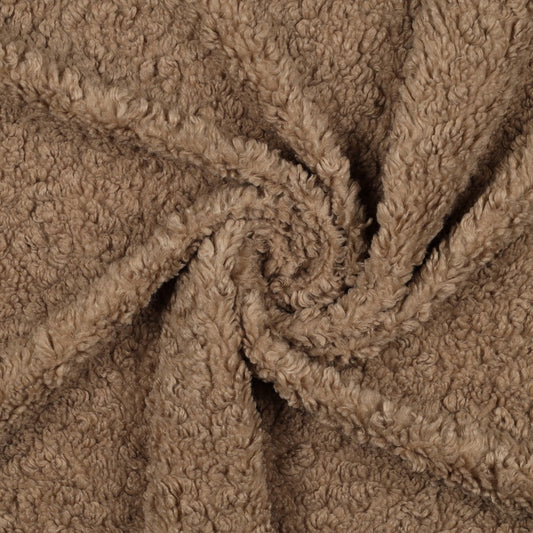 Teddy Boucle - Fuskpäls - Polyester - Soft Taupe