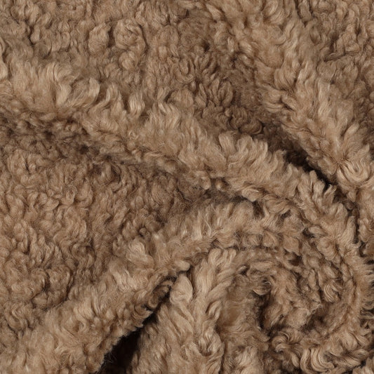 Teddy Boucle - Fuskpäls - Polyester - Soft Taupe