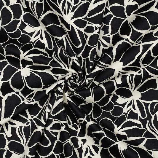 Nerida Hansen - Cotton Satin - Magnolia - Bomull - Black