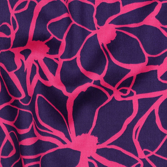 Nerida Hansen - Cotton Satin - Magnolia - Bomull - Dark Purple