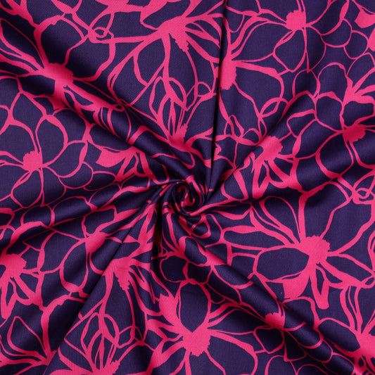 Nerida Hansen - Cotton Satin - Magnolia - Bomull - Dark Purple