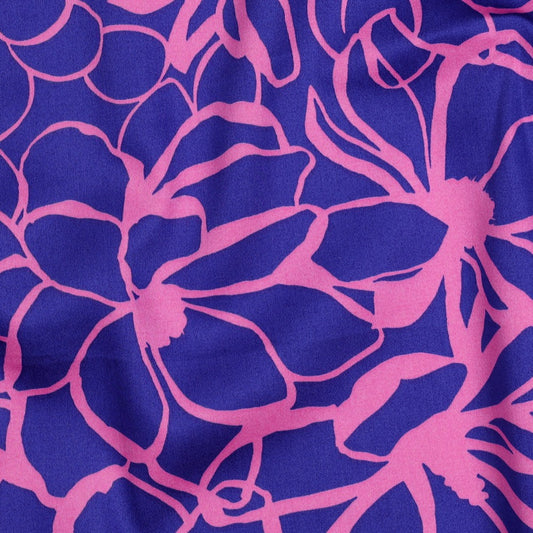 Nerida Hansen - Cotton Satin - Magnolia - Bomull - Royal Blue