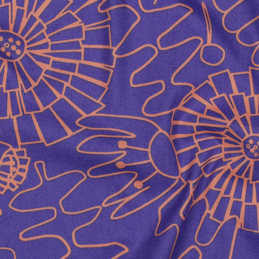 Nerida Hansen - Fine Poplin - Eden - Bomull - Purple