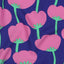 Nerida Hansen - Lenzing Ecovero - Poppies - Viskos - Royal Blue