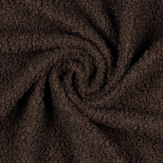 Teddy - Fuskpäls - Polyester - Dark Brown