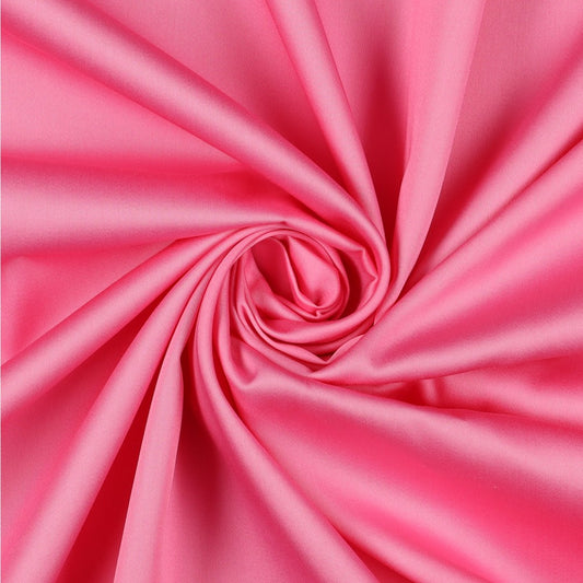Bomullssatin - Fin Lyster, Mjuk - Light Pink