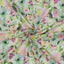 Mönstrat - Bomull - Voile - Digitaltryck - Blommor - Grön - 002