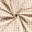 Bomull - Garnfärgad - Poplin - Ruta - Stor - Kamel - 053