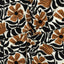 Mönstrad - Canvas - Bomull - Blommor - Offwhite - 42.001