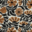 Mönstrad - Canvas - Bomull - Blommor - Offwhite - 42.001