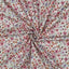 Mönstrad - Bomull - Poplin - Blommor - Vit, rosa - 17.001