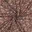 Mönstrad - Bomull - Poplin - Blommor - Brown - 17.022