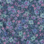 Mönstrad - Bomull - Poplin - Blommor - Petrol - 17.024
