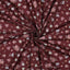 Mönstrad - Bomull - Poplin - Blommor - Burgundy - 17.031