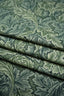 Art Nouveau - Patterned - Upholstery fabric - Curtain fabric - Cotton - Leafy cover - Green