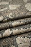 Jugend Patterned Furniture Fabric Curtain Fabric - Cotton - Leafy cover - Grey, Beige