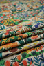 Jugend - Patterned - Upholstery fabric - Curtain fabric - Tulip field - Green