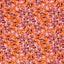 Mønstret viskose - poplin - abstrakt - flerfarget, oransje