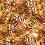 Mønstret viskose - crepe - abstrakt, tiger - gul
