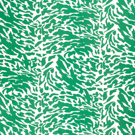 Mönstrad Viskos - Poplin - Camouflage - Grön