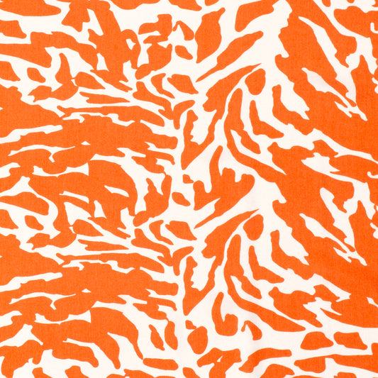 Mönstrad Viskos - Poplin - Camouflage - Orange