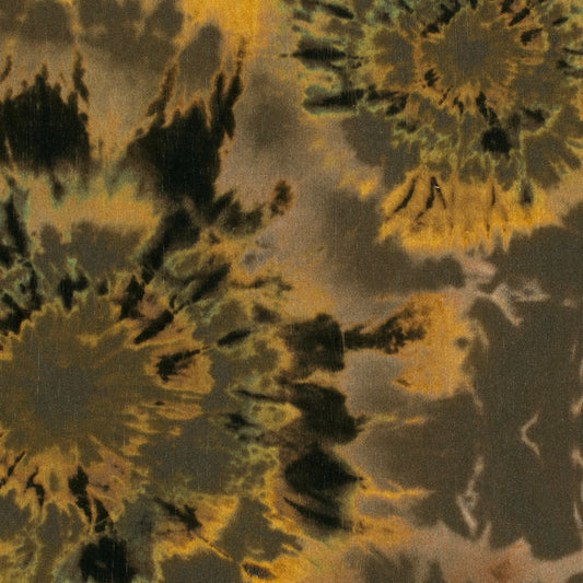 Mönstrad Viskos - Crepe - Batik - Dark Grey