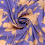 Viskos - Lätt - Twill - Abstrakt - Blomster - Lila, Persika - 044
