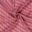 Viskos - Lätt - Twill - Vågor - Lila, Orange - 044