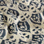 Bomull - Voile - Mönstrat - Abstrakt - Ivory, Indigo - 006