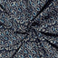Bomull - Voile - Mönstrat - Löv - Indigo - 006