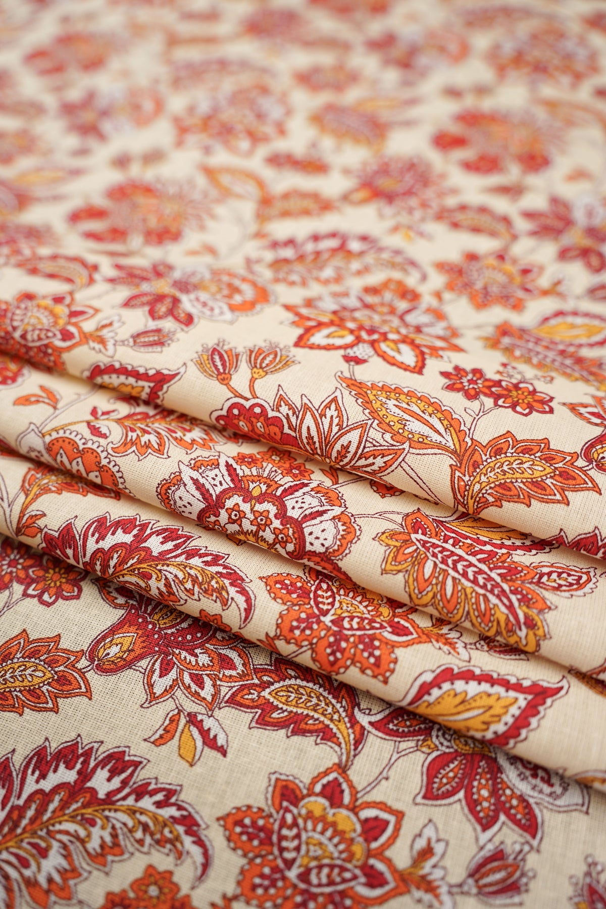 Gardintyg - Provençalskt - Mönstrat - Bomull - Indienne - 15.001