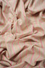 Deadstock - Shirt fabric - Cotton - Linen - Stripe - Pink, natural - DS210