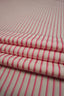 Deadstock - Skjorttyg - Bomull - Rand - Rosa - DS239