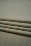 Deadstock - Skjorttyg - Bomull - Lin - Rand - Grön, beige - DS253
