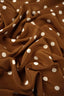 Made by Gårda Textil - Siden - Crêpe de Chine - Dotted Brown