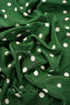 Made by Gårda Textil - Siden - Crêpe de Chine - Dotted Racing Green