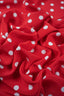 Made by Gårda Textil - Siden - Crêpe de Chine - Dotted Really Red