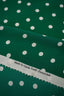 Made by Gårda Textil - Siden - Crêpe de Chine - Dotted Jade - Grön