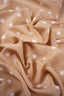 Made by Gårda Textil - Siden - Crêpe de Chine - Dotted Cream - Sand