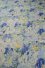 Patterned - Curtain fabric - Interior - Cotton/Linen - Floral oil painting - Blue