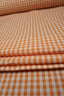 Bomull - Rustik - liten ruta - Orange