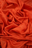 Siden/Bomull - Satin - Mjuk - Tunn - Lyster -  Orange - 06