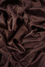 Siden/Bomull - Satin - Mjuk - Tunn - Lyster -  Chocolate brown - 11
