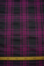 Vintage - Ull/Bomull/Viskos - 150g - Svart, Cerise - Rutig - VT68 – med måttband