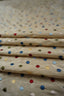 Vintage - Thaisiden - Broderat - Prickar - Polkadots - Creme - VT62