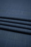 Deadstock - Kostymull - Italiensk - 160g - Blå - Prince of Wales - DK94